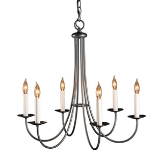 Simple Sweep 6 Arm Chandelier