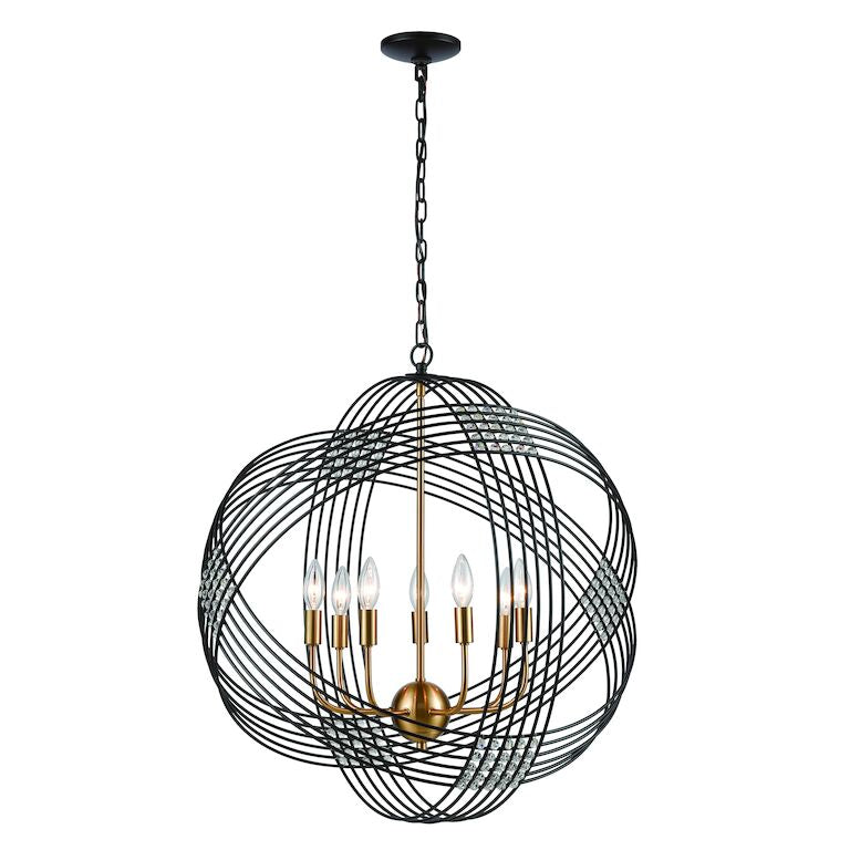 Concentric 26" Wide 7-Light Chandelier