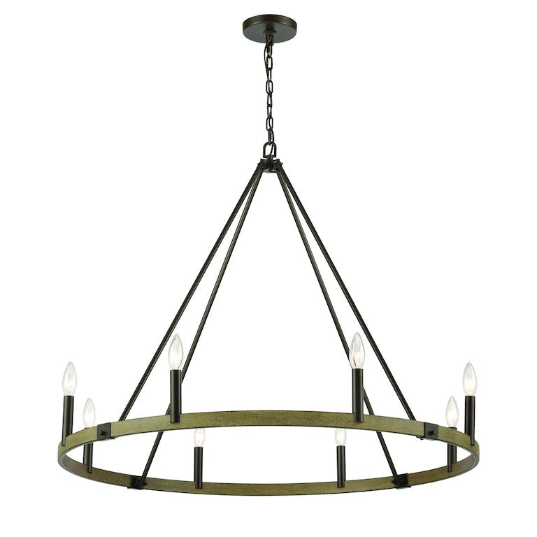 Transitions 36" Wide 8-Light chandelier