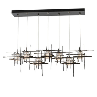 Tura 7-Light Seeded Glass Rectangular Pendant