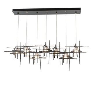 Tura 7-Light Frosted Glass Rectangular Pendant