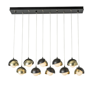 Brooklyn 10-Light Double Shade Rectangular Pendant