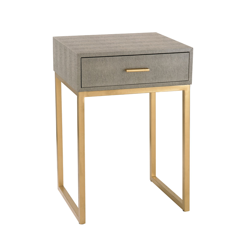Shagreen Accent Table - Gray