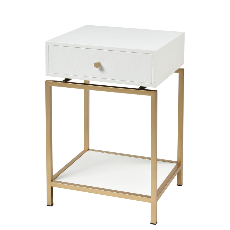 Clancy Accent Table - White