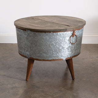 Washtub Coffee Table with Storage