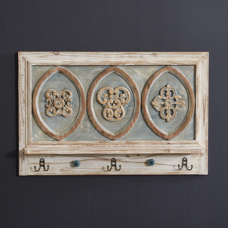 French Provincial Wall Decor with Hooks