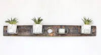 Whiskey Stave Wall Planter