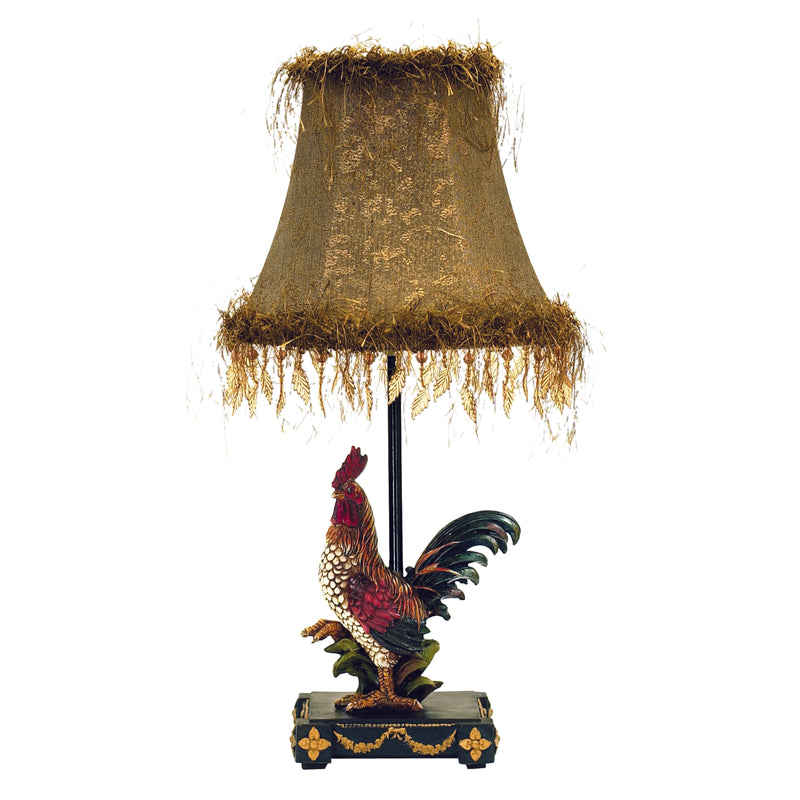 Petite Rooster 19'' Table Lamp - Multicolor