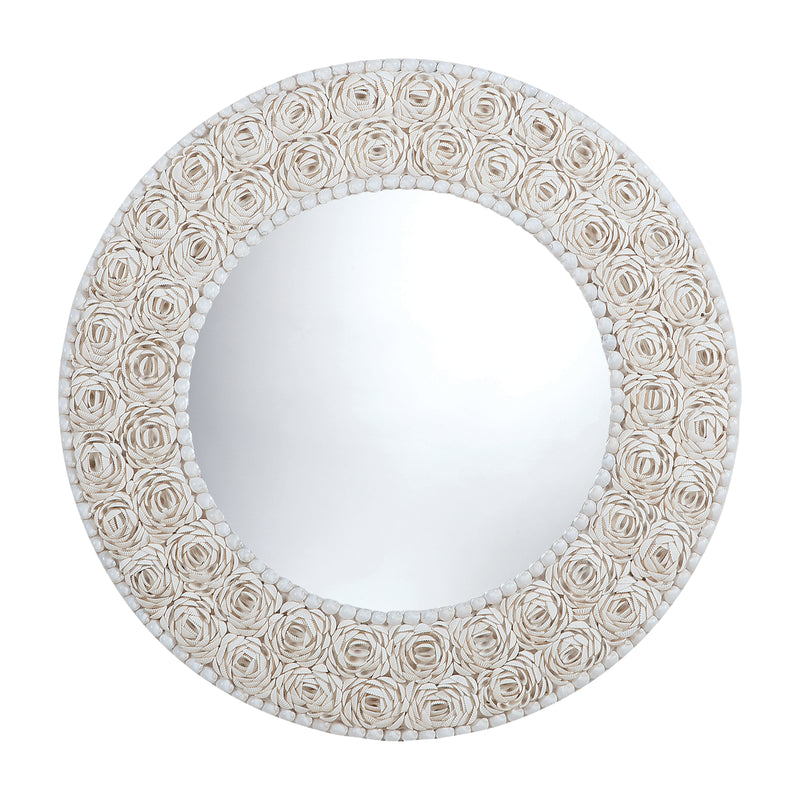 Floral Clam Shell Wall Mirror