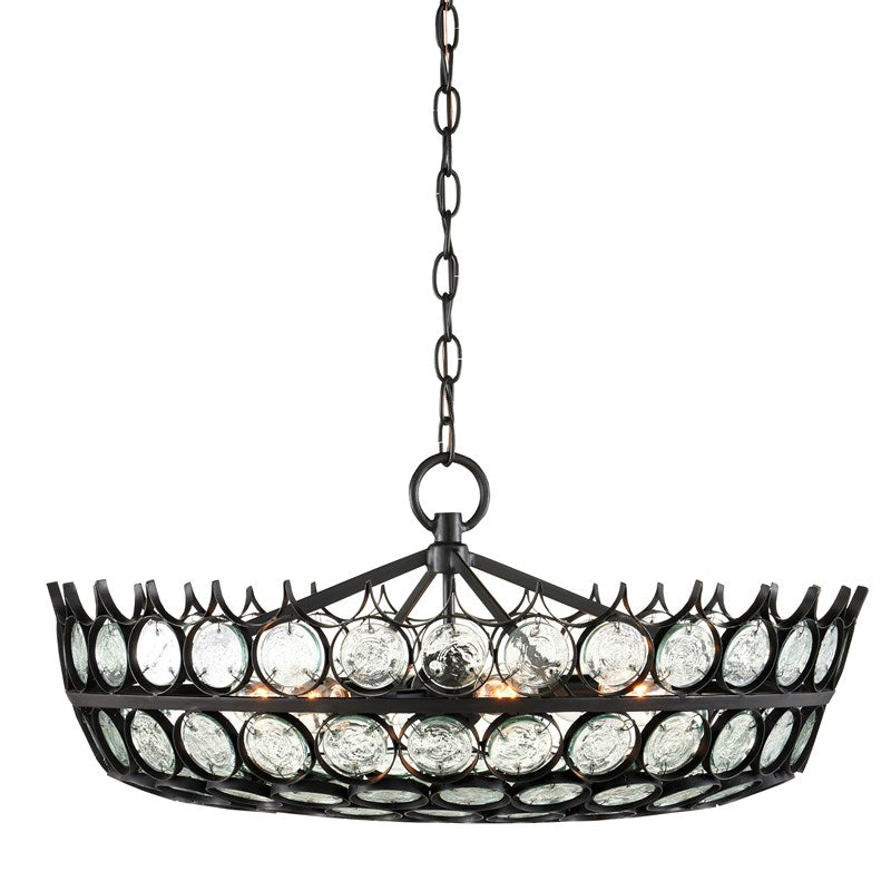 Augustus Small Recycled Glass Chandelier