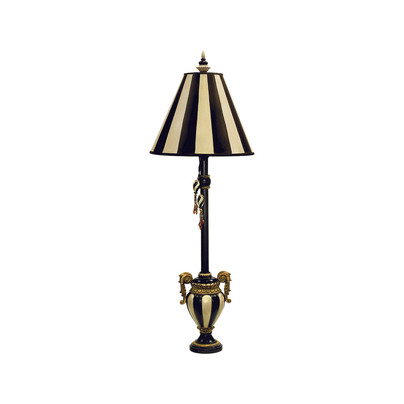 Carnival Stripe 32'' Table Lamp - Antique Black
