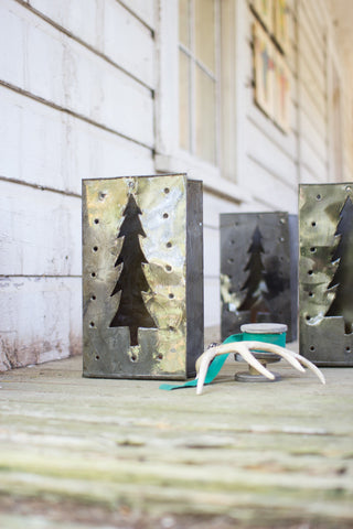 TIN BAG CHRISTMAS TREE LUMINARY