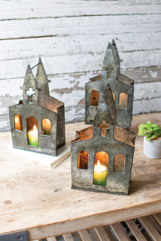 RECYCLED METAL CHURCH LUMINARY