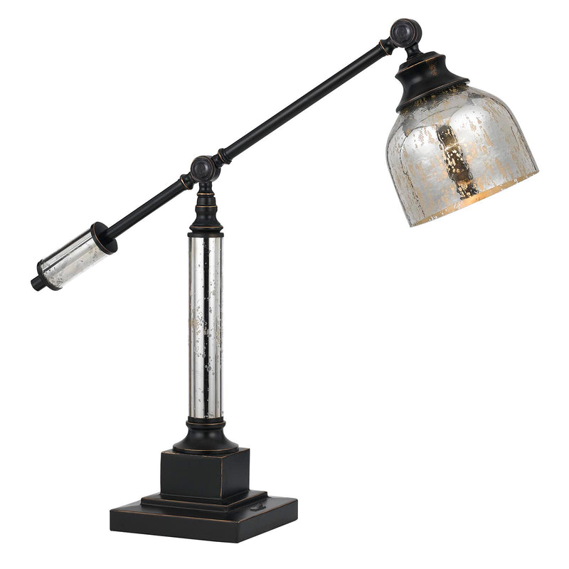 Unique Metal and Glass Desk Lamp