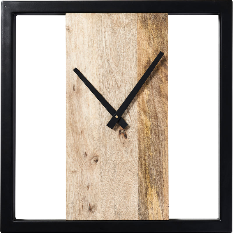 Unique Wood and Iron Wall Clock