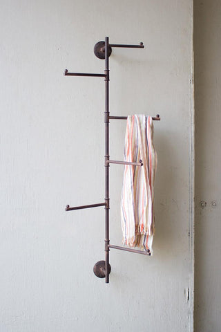 RUSTIC WALL SWIVEL COAT RACK