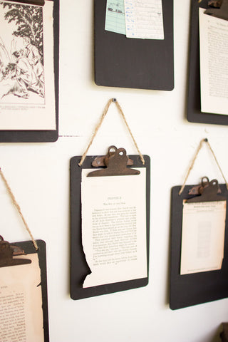 Black Clip Board Photo Notes Holder