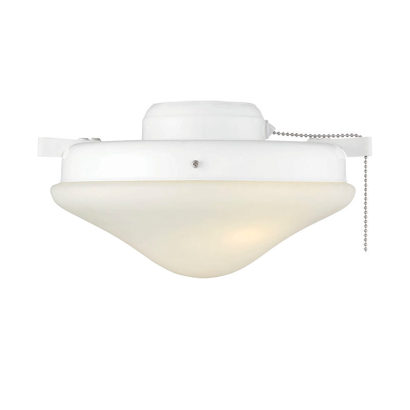 2-Light Fan Light Kit in White White