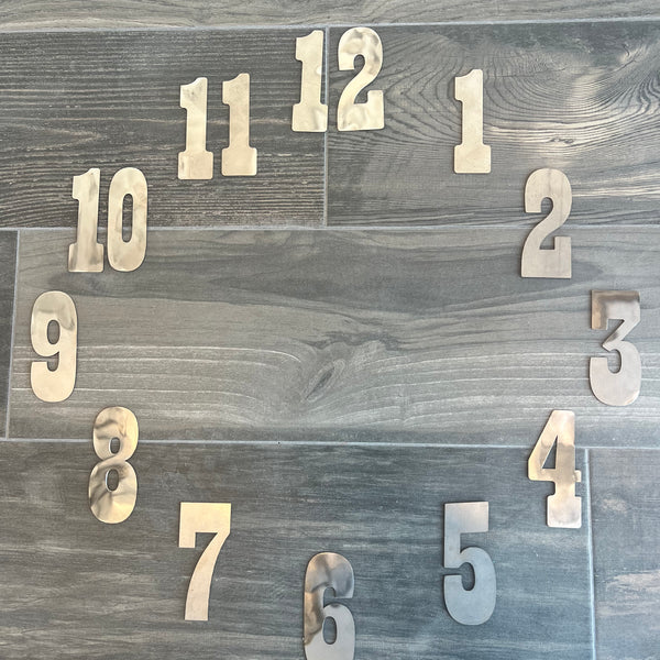 8 Inch Large Metal Letters and Numbers-RUSTY or NATURAL Finish