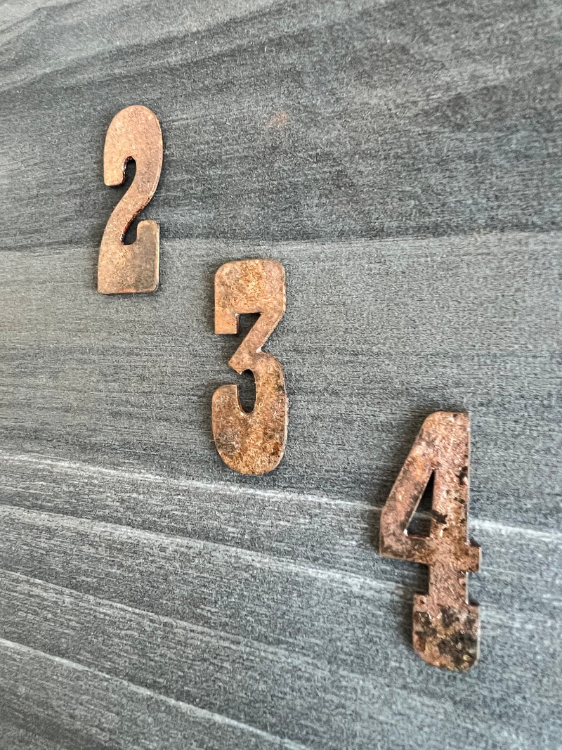 8 inch Large Metal Letters and Numbers-Rusty or Natural Finish Rusty Finish / Non Drilled | Weathered Finishes