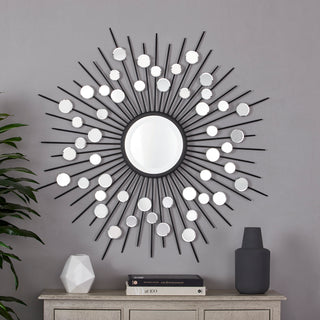 Large Round Mirror with Modern Design