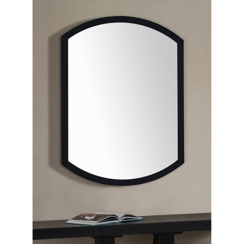Unique Modern Wall Mirror with Black Iron Frame