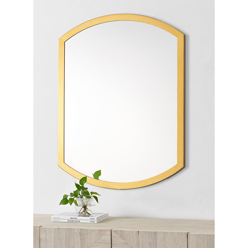 Unique Modern Wall Mirror with Gold Frame