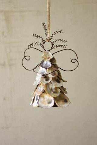 OYSTER SHELL ANGEL ORNAMENT