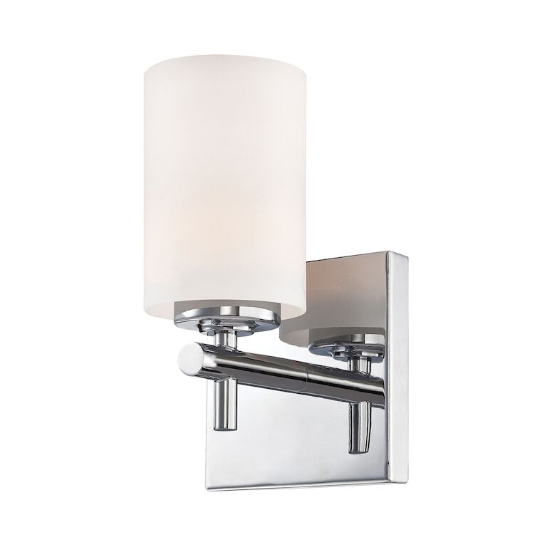 Small Wall Sconce with Chrome Finish