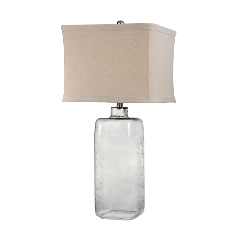 Hammered Glass 31'' Table Lamp - Gray Smoke