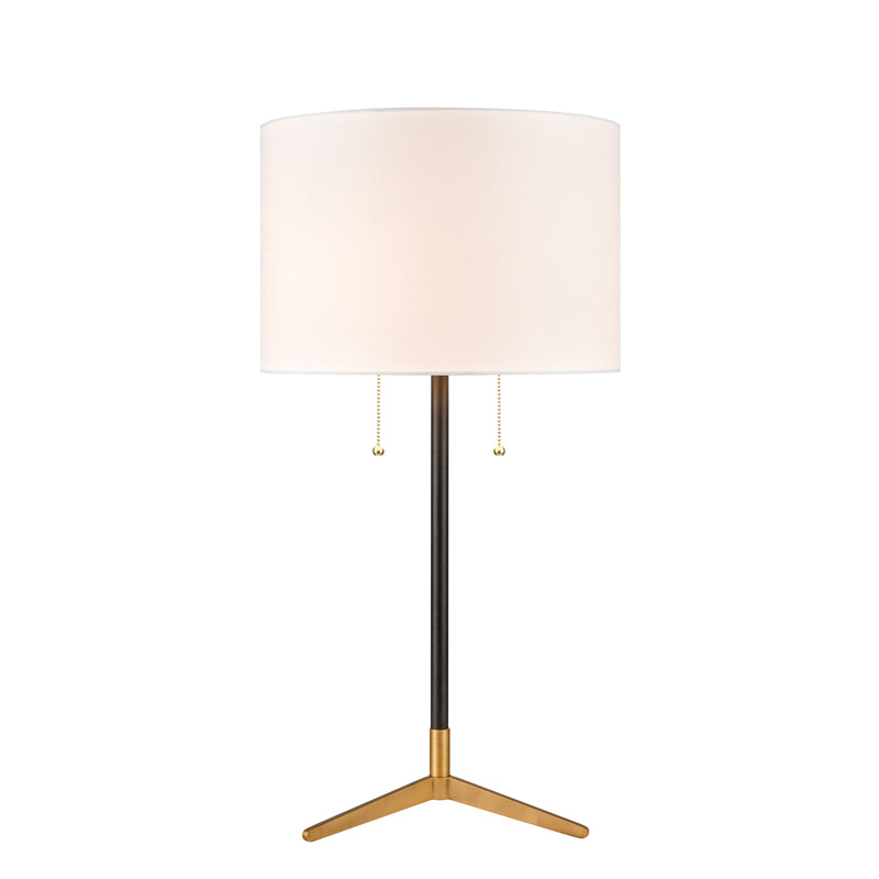 Clubhouse 29'' 2-Light Table Lamp - Black