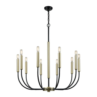 Transatlantique 10-Light Chandelier - Black