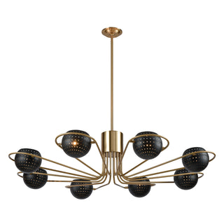 Scarab 47'' Chandelier - Aged Brass