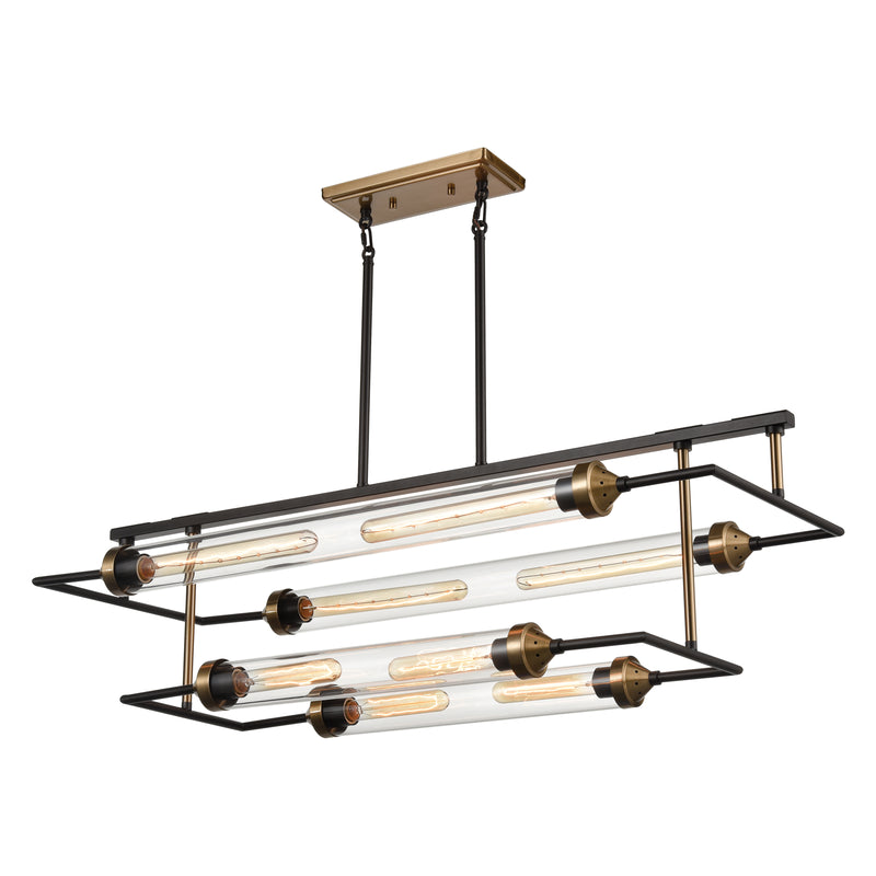 North By North East 40'' Wide Linear Chandelier - Oil Rubbed Bronze