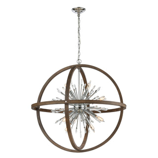 Morning Star 19.5'' Wide 6-Light Pendant - Chrome