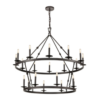 Castle 47'' Wide 20-Light Chandelier - Oil Rubbed Bronze