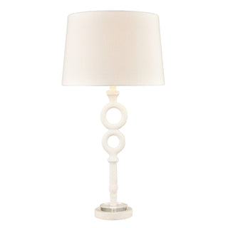 Hammered Home 33'' Table Lamp - Matte White