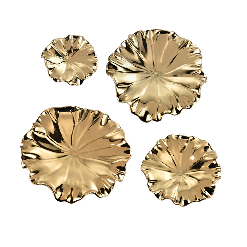 Petal Bowls - Set of 4 Gold