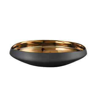 Greer Bowl - Low Black and Gold