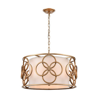 Botanic Avenue 4-Light Pendant - Antique Gold