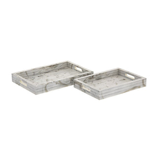 Eaton Etched Tray - Set of 2