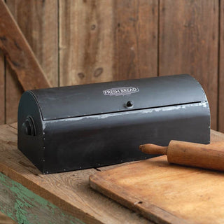 Vintage Distressed Bread Box in Back finish