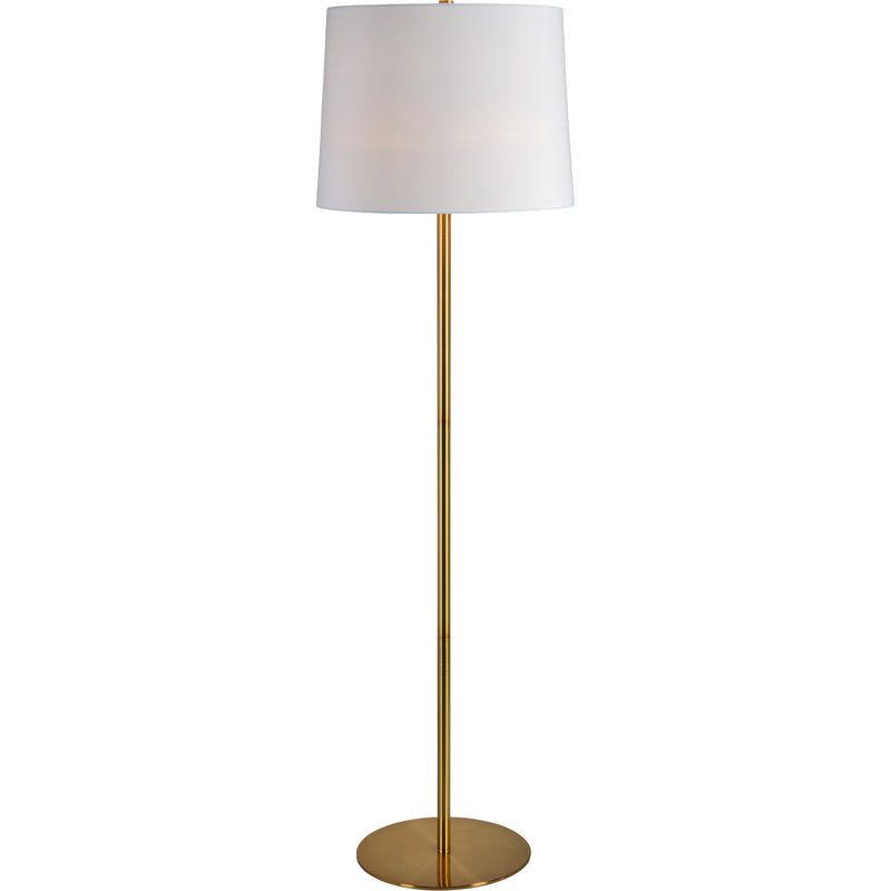 Tall Antique Gold Floor Lamp
