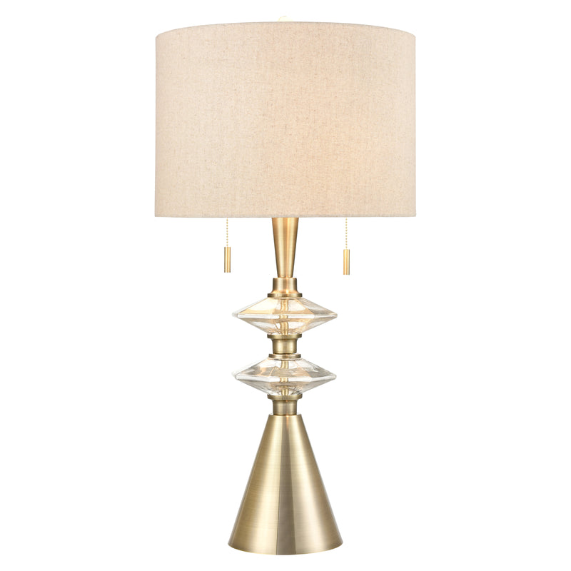 Annetta 33'' High 2-Light Table Lamp - Antique Brass