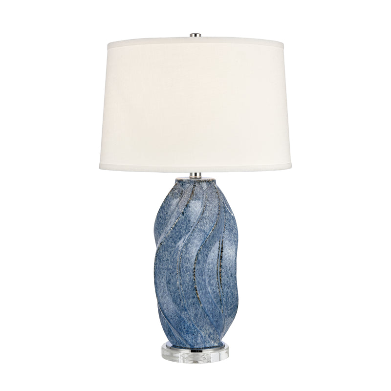Blue Swell 28'' Table Lamp