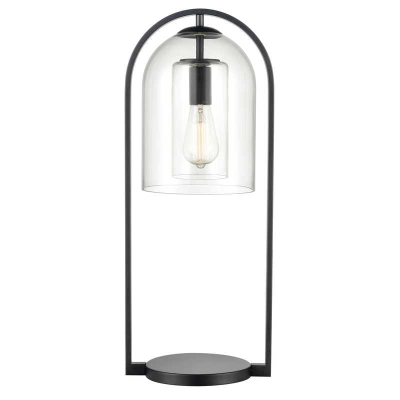 Bell Jar 28'' Desk Lamp - Matte Black