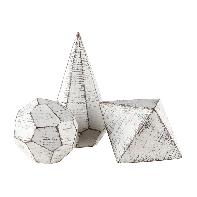 Copas Decorative Objects - Set of 3 White